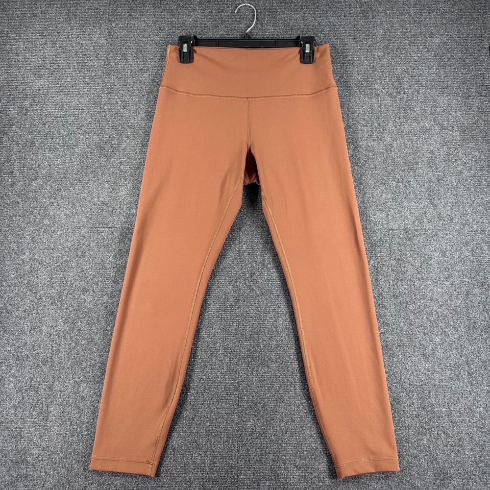 Lululemon Wunder Train Leggings Womens 10 Brown High Rise Everlux Yoga Gym